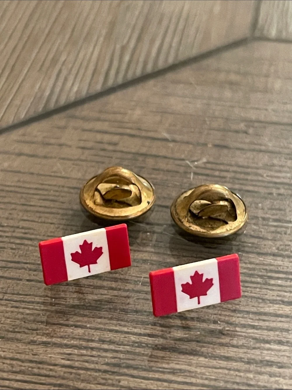 Vintage Canadian Flag Miniature Lapel Pins or Tie Tacks - Hat Pin